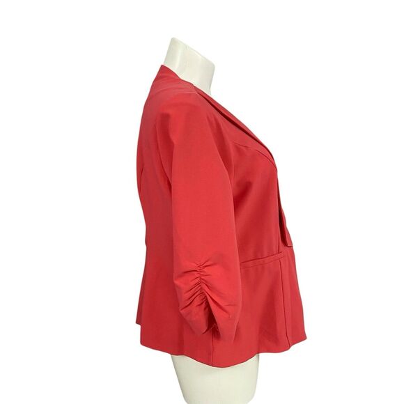 Torrid Blazer Womens 2X Orange Jacket Work Office Minimalist Basic Capsule - Picture 10 of 15